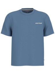 guess ανδρικό t-shirt με graphic print regular fit - m6gic0k8hm0 μπλε ανοιχτό