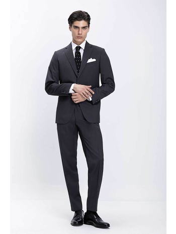 kaiser hoff ανδρικό κοστούμι μονόχρωμο slim fit  σε προσφορά