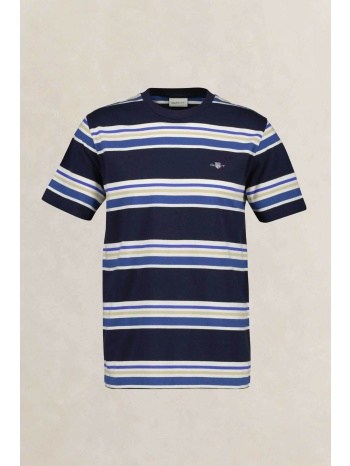 gant ανδρικό t-shirt με ριγέ σχέδιο και κεντημένο λογότυπο