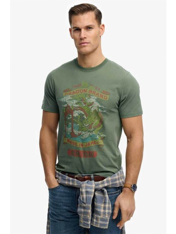 superdry ανδρικό t-shirt με graphic print relaxed fit σε προσφορά
