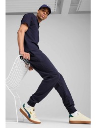 puma ανδρικό παντελόνι φόρμας με λογότυπο και λάστιχο στο κάτω μέρος `essential no.1` - 682608 μπλε 