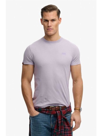 superdry ανδρικό t-shirt με κεντημένο λογότυπο slim fit σε προσφορά