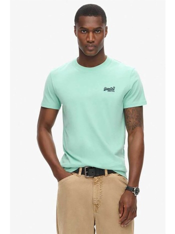 superdry ανδρικό t-shirt με κεντημένο λογότυπο slim fit σε προσφορά