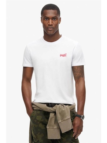 superdry ανδρικό t-shirt με κεντημένο λογότυπο slim fit σε προσφορά