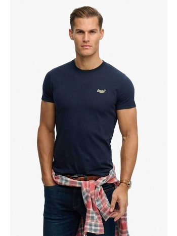 superdry ανδρικό t-shirt με κεντημένο λογότυπο slim fit σε προσφορά