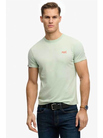 superdry ανδρικό t-shirt με κεντημένο λογότυπο slim fit σε προσφορά