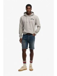 superdry ανδρική denim βερμούδα πεντάτσεπη straight fit `vintage` - m7110394a denim blue σκούρο