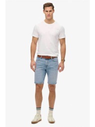 superdry ανδρική denim βερμούδα πεντάτσεπη straight fit `vintage` - m7110394a denim blue ανοιχτό