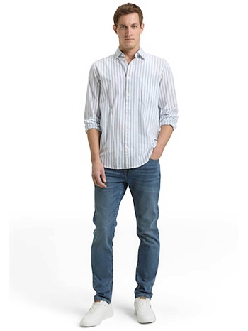tom tailor ανδρικό τζιν παντελόνι πεντάτσεπο slim fit  σε προσφορά