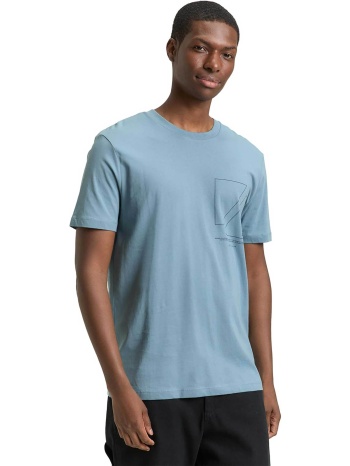 tom tailor ανδρικό t-shirt με print basic fit - 1043491 σε προσφορά