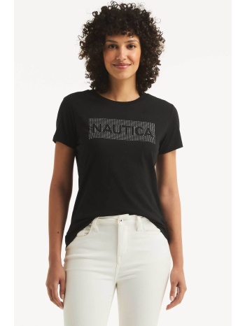 nautica γυναικείο t-shirt με λογότυπο από στρας classic fit σε προσφορά