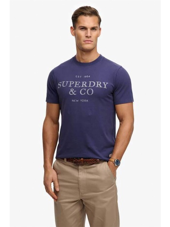 superdry ανδρικό t-shirt με λογότυπο relaxed fit `1954