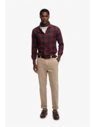 superdry ανδρικό παντελόνι chino tapered fit `utility` - m7011414a μπεζ
