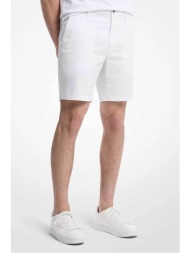 michael kors ανδρική βερμούδα chino regular fit - cs5304zdr2 λευκό