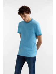 harmont & blaine ανδρικό t-shirt με κεντημένο λογότυπο και contrast trims regular fit - irq407021909
