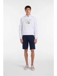 harmont & blaine ανδρική βερμούδα chino regular fit - brq022053560 μπλε σκούρο