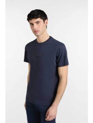 harmont & blaine ανδρικό t-shirt με vintage logo regular fit - irq412021824 μπλε σκούρο