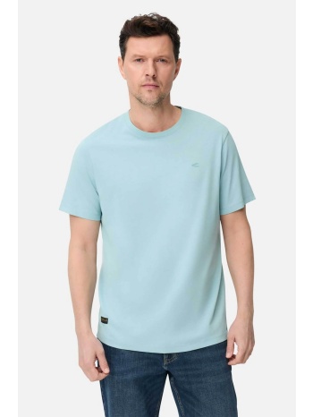 camel active ανδρικό t-shirt με κεντημένο monogram regular