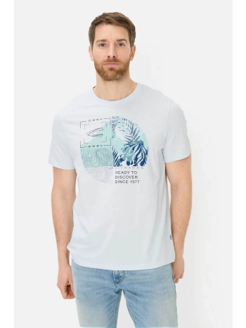 camel active ανδρικό t-shirt με lettering relaxed fit 