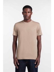 harmont & blaine ανδρικό t-shirt με λογότυπο regular fit - irq400021055 μπεζ