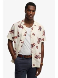 superdry ανδρικό κοντομάνικο πουκάμισο με all-over print relaxed fit `cabana poolside` - m4011136a ε