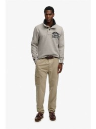 superdry ανδρικό παντελόνι cargo straight fit `ripstop light` - m7011439a μπεζ