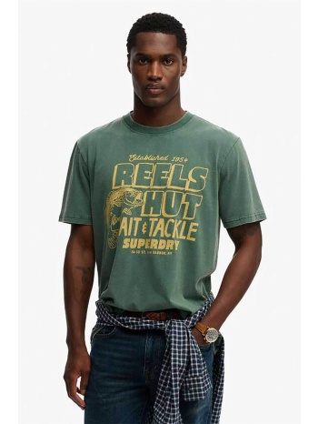superdry ανδρικό t-shirt με print loose fit `roadside