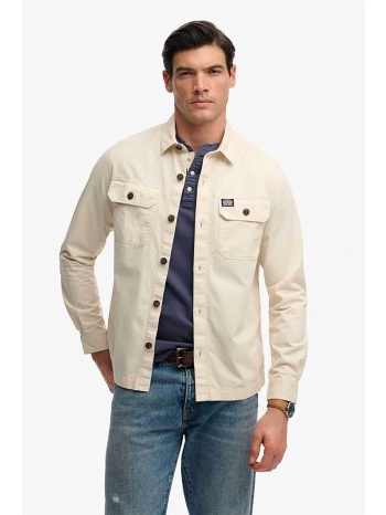 superdry ανδρικό overshirt με τσέπες relaxed fit `two σε προσφορά