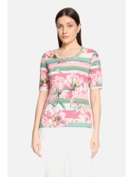betty barclay γυναικείο τ-shirt με all-over print - 2762/1817 ροζ