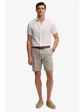 superdry ανδρική βερμούδα chino straight fit `premium σε προσφορά