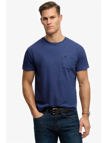 superdry ανδρικό t-shirt με τσέπη και κεντημένο λογότυπο
