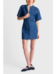 `ale γυναικείο mini denim φόρεμα σεμιζιέ - 8923183 denim blue σκούρο