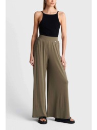 `ale γυναικεία παντελόνα μονόχρωμη loose fit - 8923042 χακί