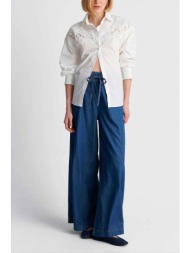 `ale γυναικεία denim παντελόνα loose fit - 8923184 denim blue σκούρο