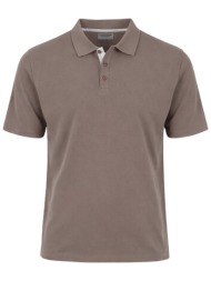 seinse ανδρική μπλούζα πόλο μονόχρωμη regular fit - pe3280ss 126 καφέ ανοιχτό