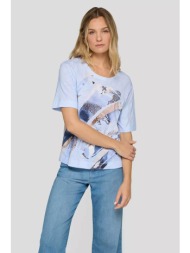 rabe γυναικεία μπλούζα με all-over print - 56-118381 μπλε