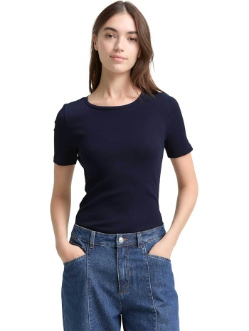tom tailor γυναικείο t-shirt ribbed regular fit - 1047860 σε προσφορά