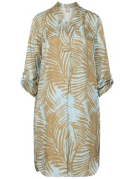 rabe γυναικείo mini φόρεμα με floral print - 56-122168 μπλε sky