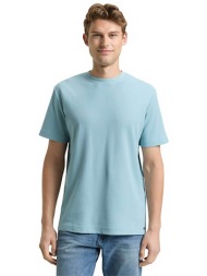 tom tailor ανδρικό t-shirt με waffle pattern regular fit - 1048599 γαλάζιο