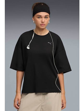 puma γυναικείο t-shirt με λογότυπο oversized fit `her`  σε προσφορά