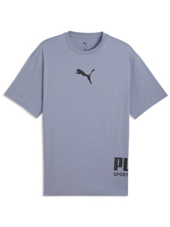 puma ανδρικό t-shirt με λογότυπο relaxed fit `sport σε προσφορά