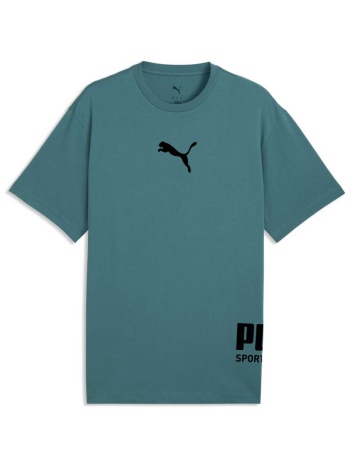puma ανδρικό t-shirt με λογότυπο relaxed fit `sport σε προσφορά