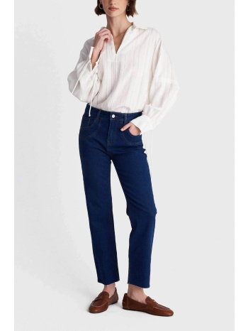 `ale γυναικείο τζιν παντελόνι straight fit - 8920567c denim