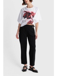 `ale γυναικείο παντελόνι straight fit - 8923058 μαύρο