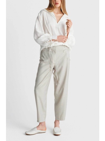 `ale γυναικείο παντελόνι relaxed fit - 8923063 εκρού