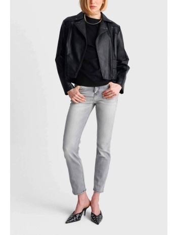 `ale γυναικείο τζιν παντελόνι slim fit - 8923084 ανθρακί
