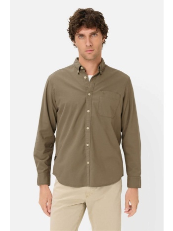 camel active ανδρικό πουκάμισο button down με τσέπη και σε προσφορά