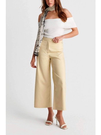 `ale γυναικείο παντελόνι cropped - 8923055 κίτρινο pastel