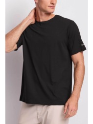 gaudi ανδρικό t-shirt με λογότυπο στο μανίκι - 611gu64048 μαύρο