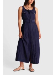 `ale γυναικείο maxi φόρεμα με τοπ - 8922917 denim blue σκούρο